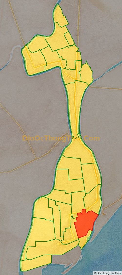 Bản đồ vị trí và địa giới hành chính Xã Nghĩa Thắng (cũ), huyện Nghĩa Hưng