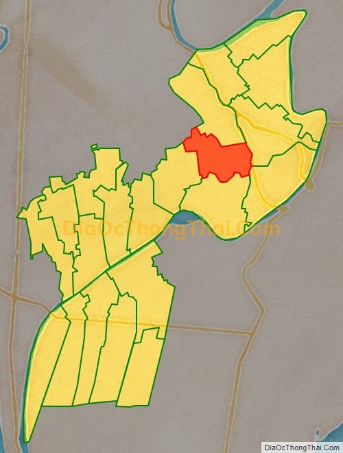 Bản đồ vị trí và địa giới hành chính Xã Trực Tuấn, huyện Trực Ninh