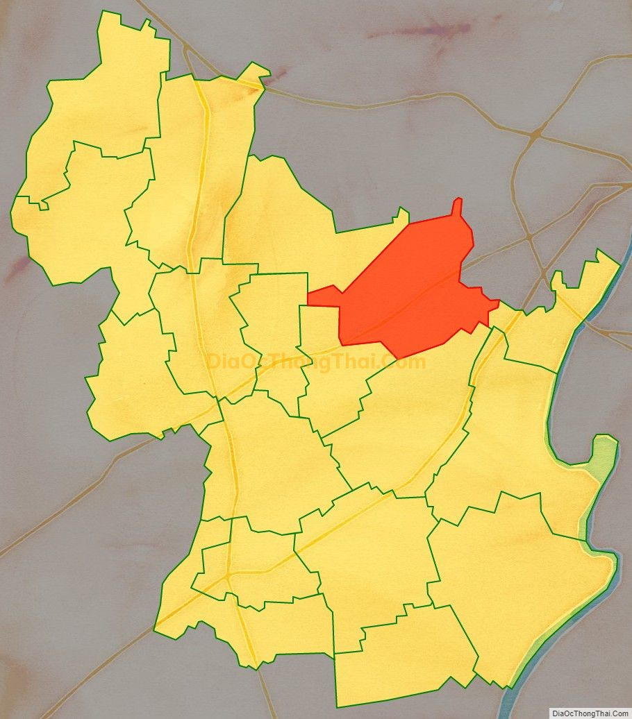 Bản đồ vị trí và địa giới hành chính Xã Đại An, huyện Vụ Bản