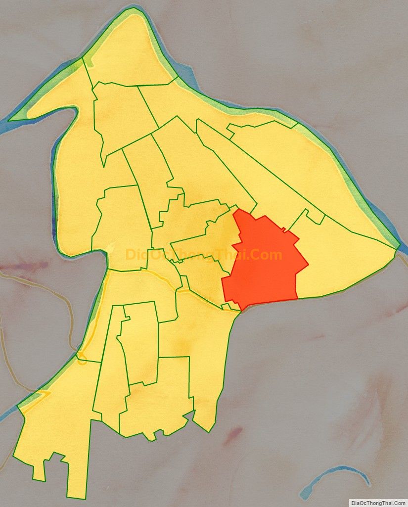 Bản đồ vị trí và địa giới hành chính Xã Thọ Nghiệp, huyện Xuân Trường