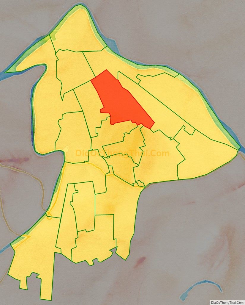 Bản đồ vị trí và địa giới hành chính Xã Xuân Phong, huyện Xuân Trường