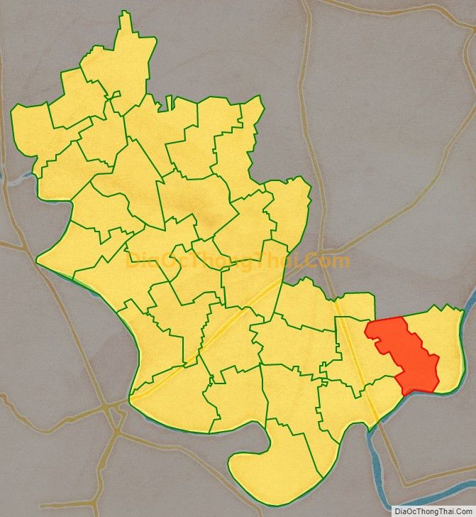 Bản đồ vị trí và địa giới hành chính Xã Yên Lộc, huyện Ý Yên