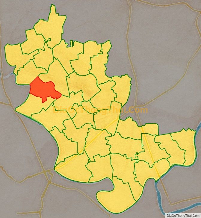 Bản đồ vị trí và địa giới hành chính Xã Yên Phú, huyện Ý Yên