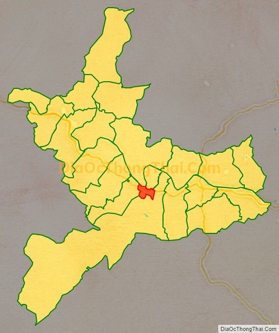 Bản đồ vị trí và địa giới hành chính Thị trấn Anh Sơn, huyện Anh Sơn