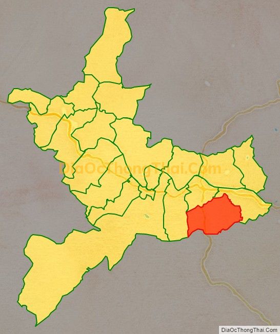 Bản đồ vị trí và địa giới hành chính Xã Cao Sơn, huyện Anh Sơn