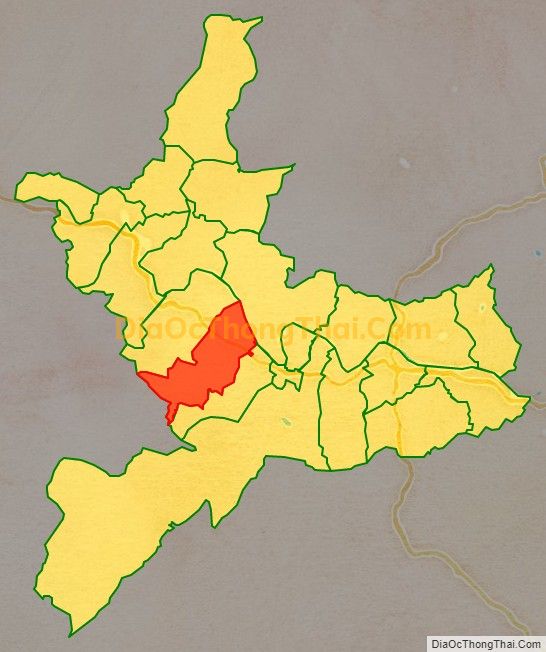 Bản đồ vị trí và địa giới hành chính Xã Hoa Sơn, huyện Anh Sơn
