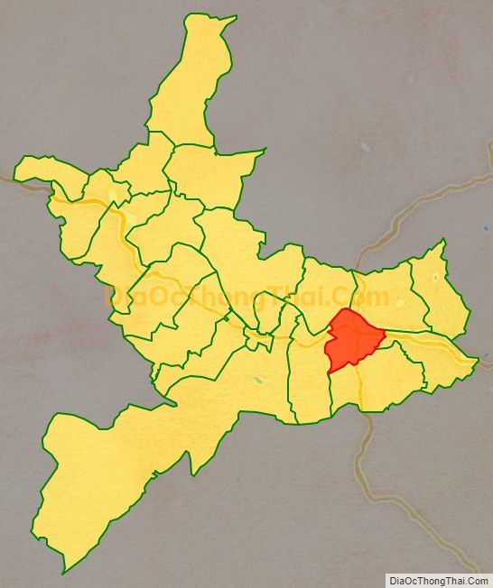 Bản đồ vị trí và địa giới hành chính Xã Khai Sơn, huyện Anh Sơn