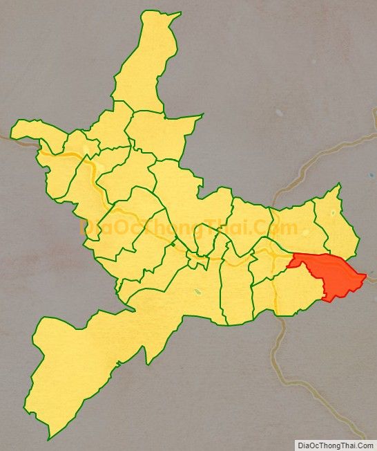 Bản đồ vị trí và địa giới hành chính Xã Lĩnh Sơn, huyện Anh Sơn