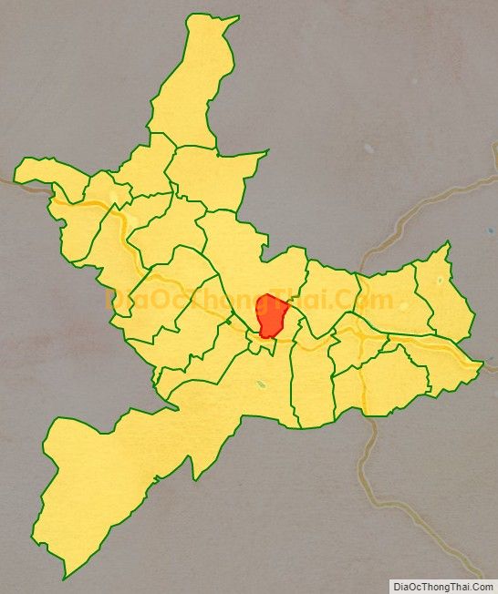 Bản đồ vị trí và địa giới hành chính Xã Thạch Sơn, huyện Anh Sơn