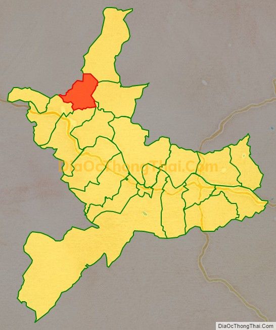 Bản đồ vị trí và địa giới hành chính Xã Thành Sơn, huyện Anh Sơn
