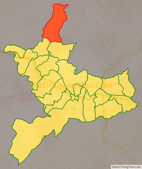 Bản đồ vị trí và địa giới hành chính Xã Thọ Sơn, huyện Anh Sơn