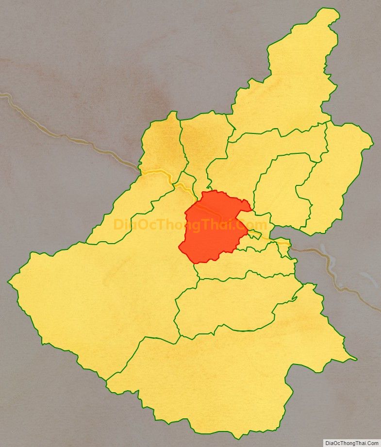 Bản đồ vị trí và địa giới hành chính Xã Chi Khê, huyện Con Cuông