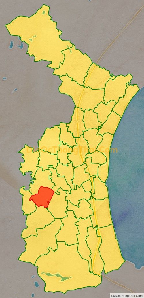 Bản đồ vị trí và địa giới hành chính Xã Diễn Bình (cũ), huyện Diễn Châu