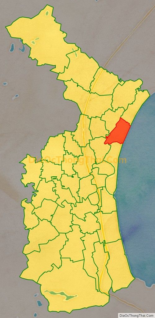 Bản đồ vị trí và địa giới hành chính Xã Diễn Hải, huyện Diễn Châu