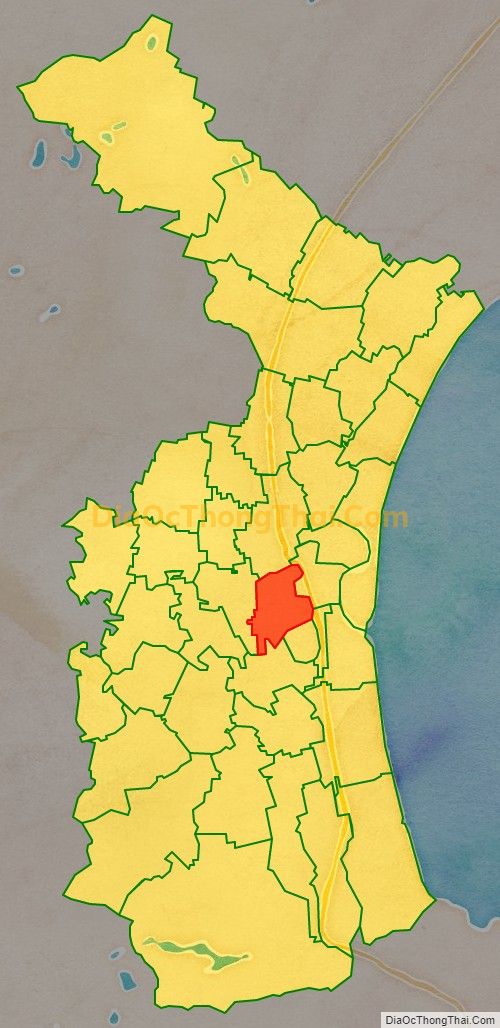 Bản đồ vị trí và địa giới hành chính Xã Diễn Hoa, huyện Diễn Châu