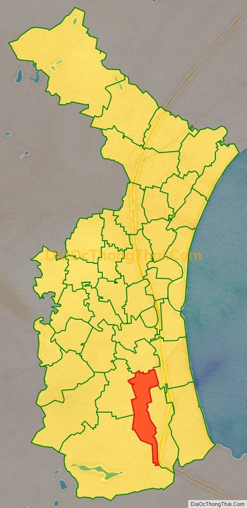Bản đồ vị trí và địa giới hành chính Xã Diễn Lộc, huyện Diễn Châu