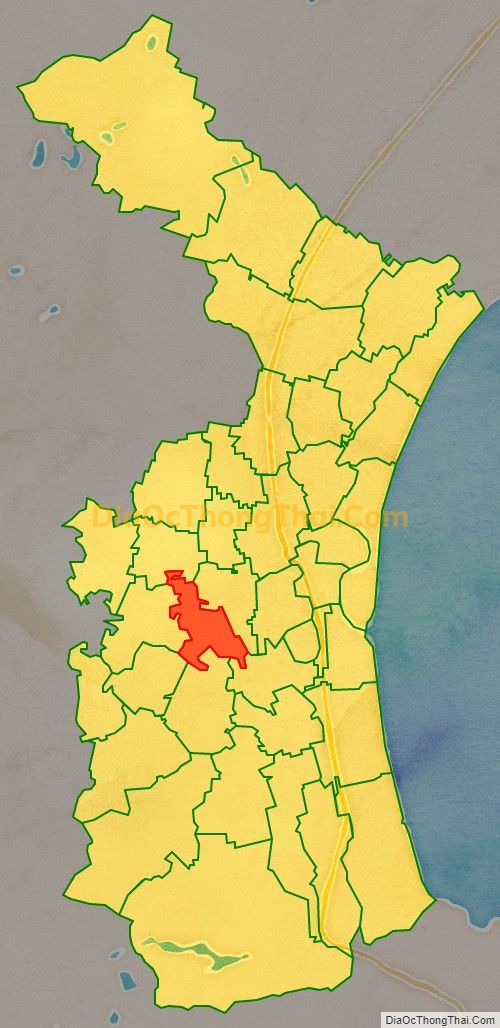 Bản đồ vị trí và địa giới hành chính Xã Diễn Quảng, huyện Diễn Châu