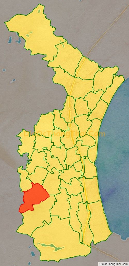 Bản đồ vị trí và địa giới hành chính Xã Diễn Thắng (cũ), huyện Diễn Châu