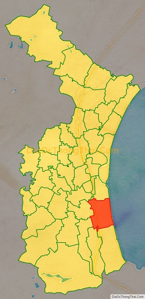 Bản đồ vị trí và địa giới hành chính Xã Diễn Thịnh, huyện Diễn Châu