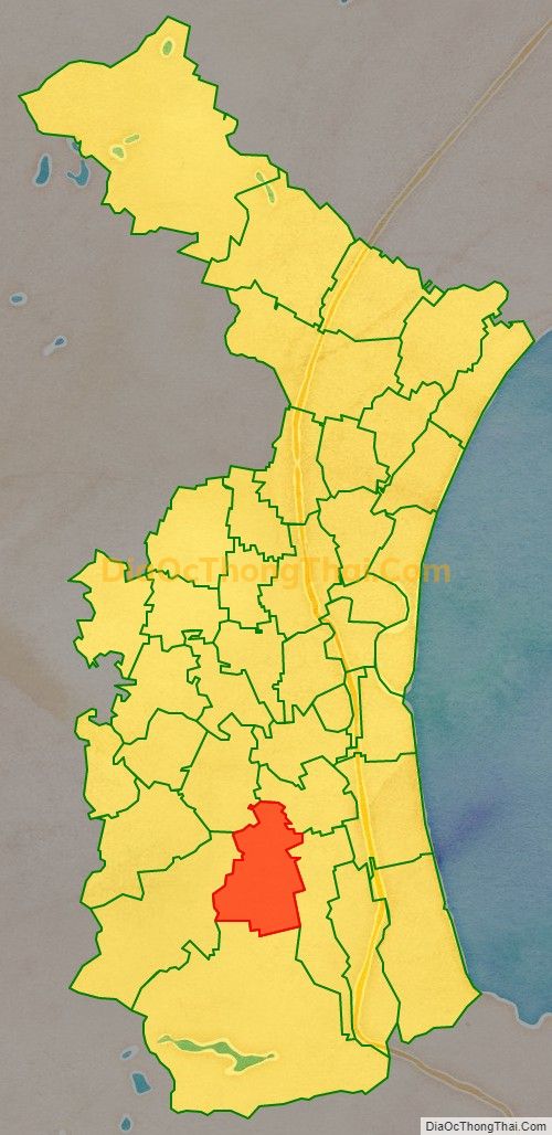 Bản đồ vị trí và địa giới hành chính Xã Diễn Thọ, huyện Diễn Châu