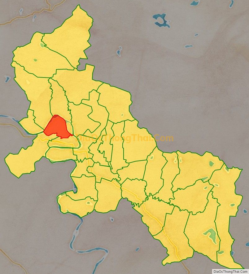 Bản đồ vị trí và địa giới hành chính Xã Bắc Sơn, huyện Đô Lương