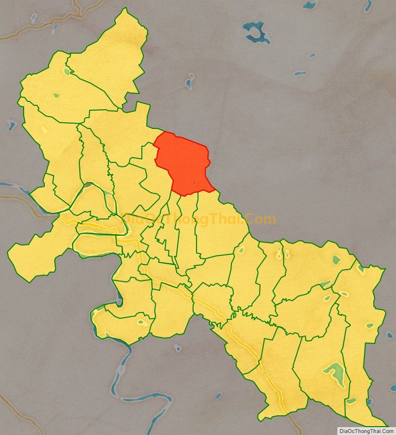 Bản đồ vị trí và địa giới hành chính Xã Bài Sơn, huyện Đô Lương