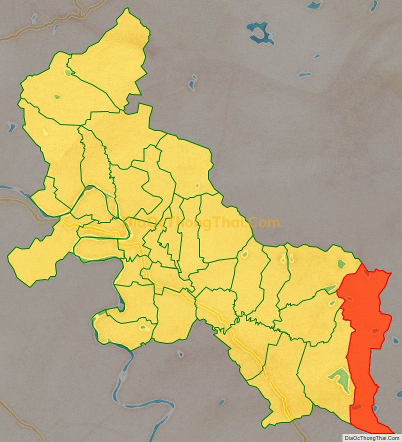Bản đồ vị trí và địa giới hành chính Xã Đại Sơn, huyện Đô Lương