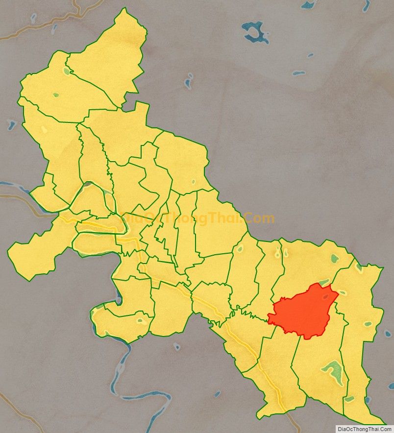 Bản đồ vị trí và địa giới hành chính Xã Hiến Sơn, huyện Đô Lương