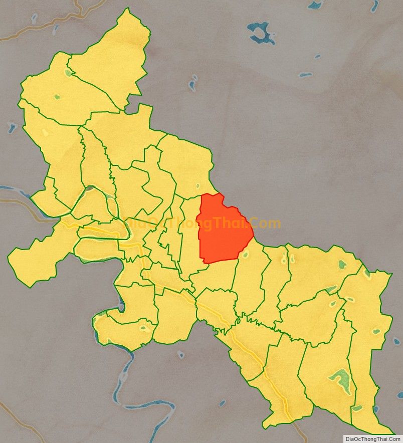 Bản đồ vị trí và địa giới hành chính Xã Hòa Sơn, huyện Đô Lương