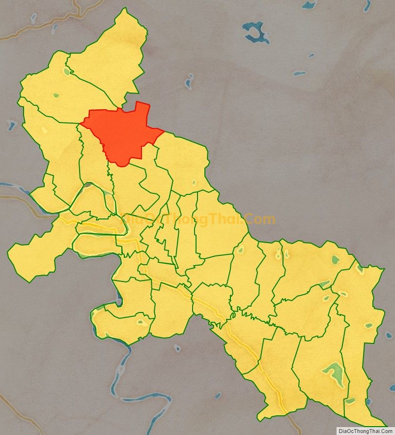 Bản đồ vị trí và địa giới hành chính Xã Hồng Sơn, huyện Đô Lương