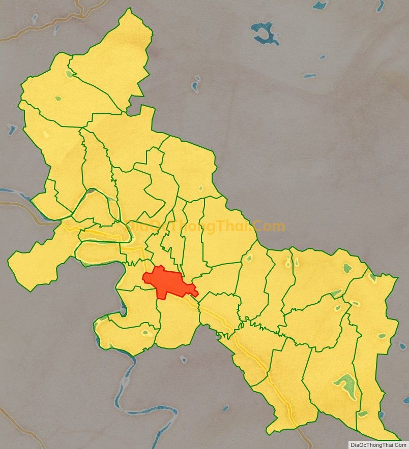 Bản đồ vị trí và địa giới hành chính Xã Lạc Sơn, huyện Đô Lương