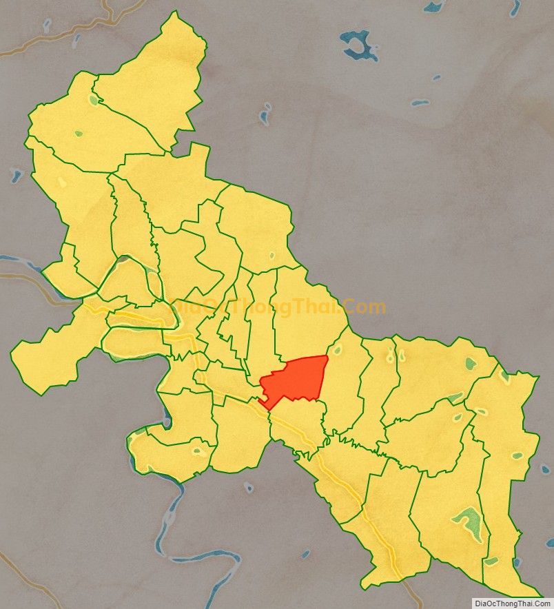 Bản đồ vị trí và địa giới hành chính Xã Tân Sơn, huyện Đô Lương