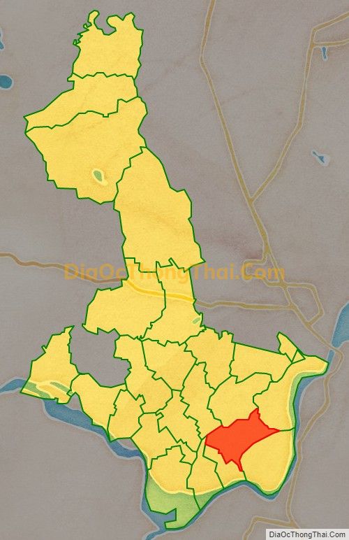 Bản đồ vị trí và địa giới hành chính Xã Hưng Châu (cũ), huyện Hưng Nguyên
