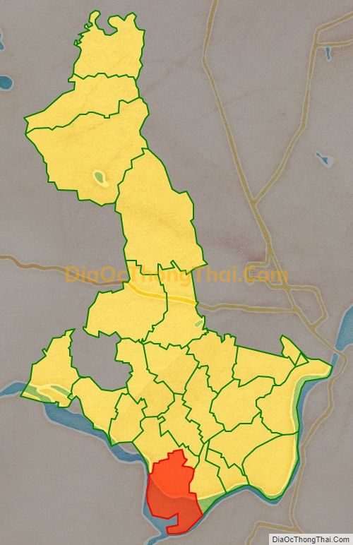 Bản đồ vị trí và địa giới hành chính Xã Hưng Lam (cũ), huyện Hưng Nguyên