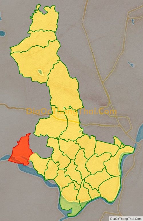 Bản đồ vị trí và địa giới hành chính Xã Hưng Lĩnh, huyện Hưng Nguyên