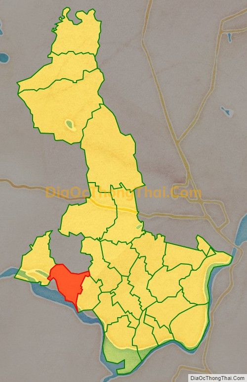 Bản đồ vị trí và địa giới hành chính Xã Hưng Long (cũ), huyện Hưng Nguyên