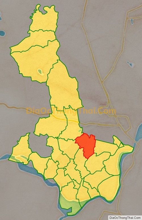 Bản đồ vị trí và địa giới hành chính Xã Hưng Mỹ, huyện Hưng Nguyên