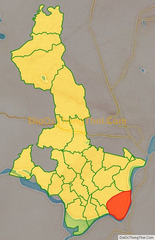 Bản đồ vị trí và địa giới hành chính Xã Hưng Nhân (cũ), huyện Hưng Nguyên