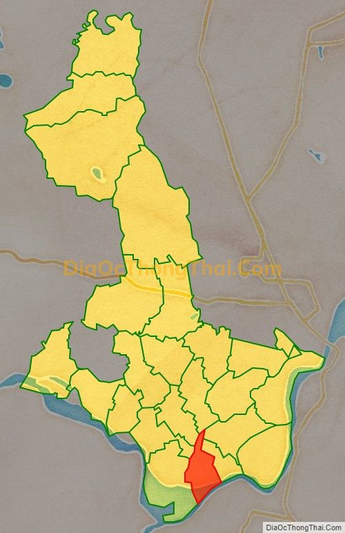 Bản đồ vị trí và địa giới hành chính Xã Hưng Phú (cũ), huyện Hưng Nguyên