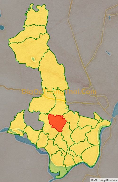 Bản đồ vị trí và địa giới hành chính Xã Hưng Tân, huyện Hưng Nguyên