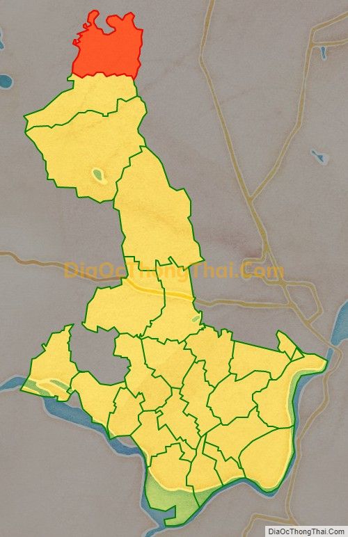 Bản đồ vị trí và địa giới hành chính Xã Hưng Trung, huyện Hưng Nguyên