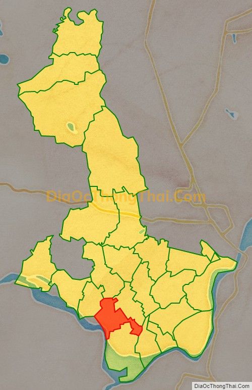 Bản đồ vị trí và địa giới hành chính Xã Hưng Xuân (cũ), huyện Hưng Nguyên