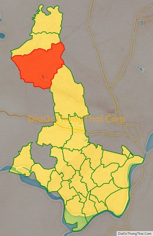Bản đồ vị trí và địa giới hành chính Xã Hưng Yên (cũ), huyện Hưng Nguyên