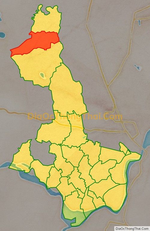 Bản đồ vị trí và địa giới hành chính Xã Hưng Yên Bắc, huyện Hưng Nguyên