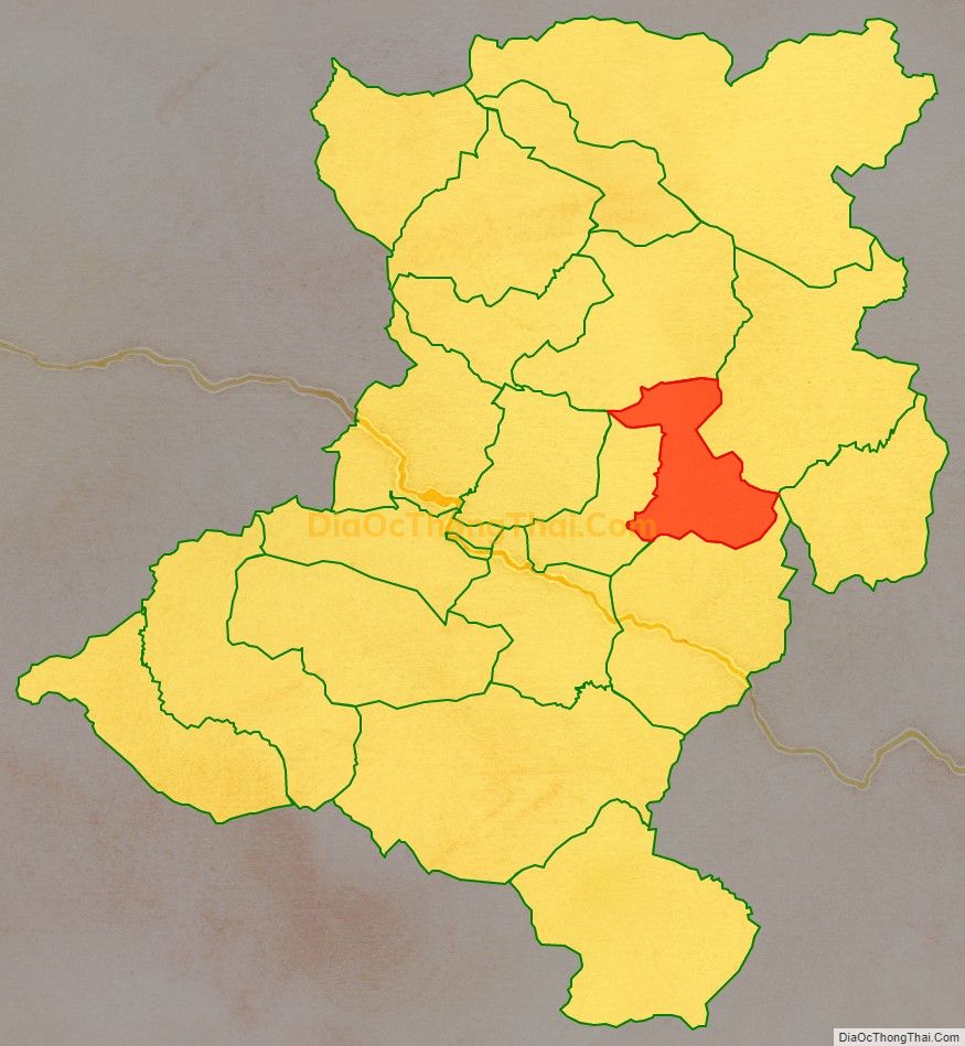 Bản đồ vị trí và địa giới hành chính Xã Bảo Nam, huyện Kỳ Sơn
