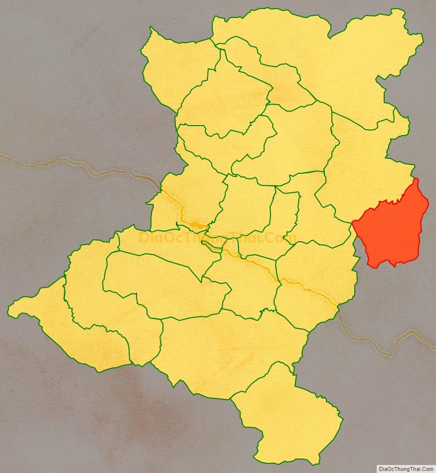 Bản đồ vị trí và địa giới hành chính Xã Bảo Thắng, huyện Kỳ Sơn