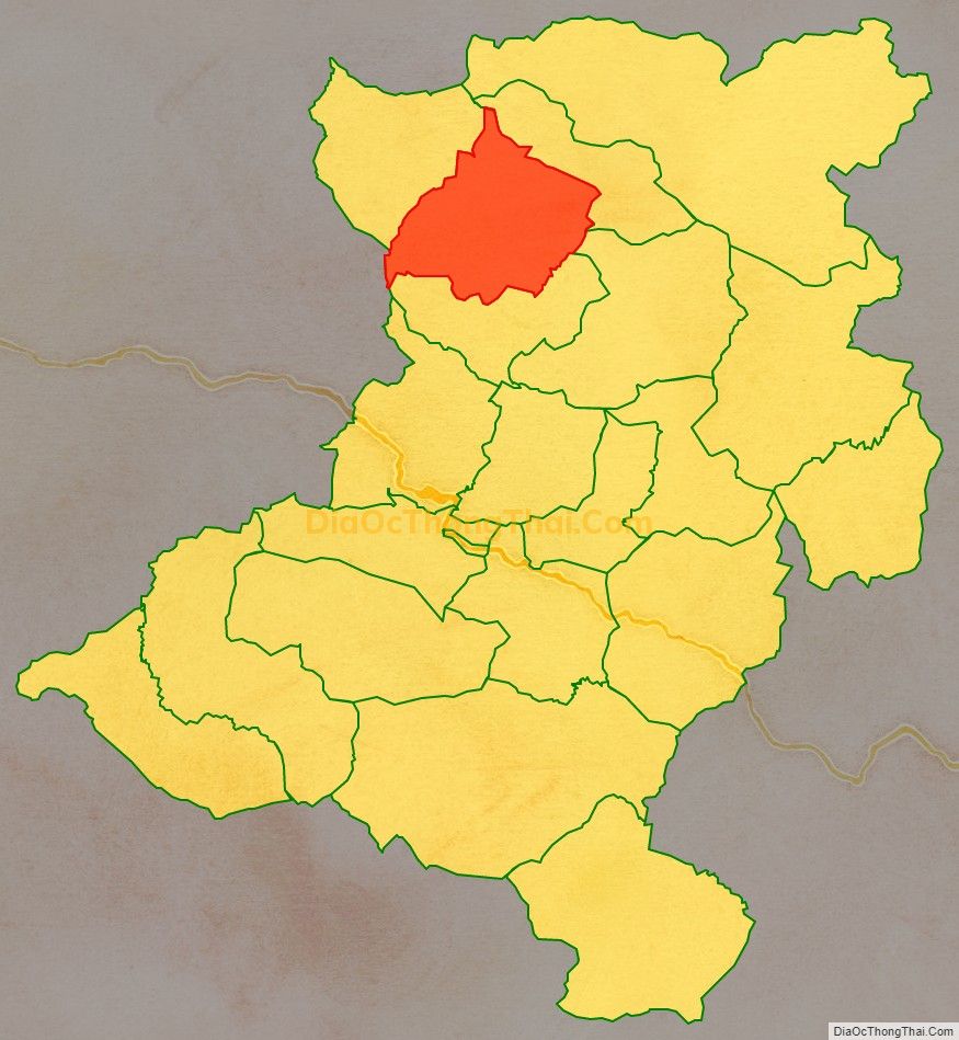 Bản đồ vị trí và địa giới hành chính Xã Đoọc Mạy, huyện Kỳ Sơn