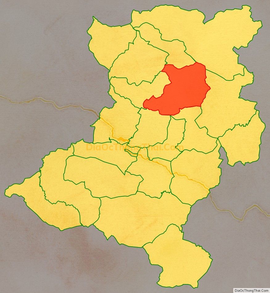Bản đồ vị trí và địa giới hành chính Xã Huồi Tụ, huyện Kỳ Sơn