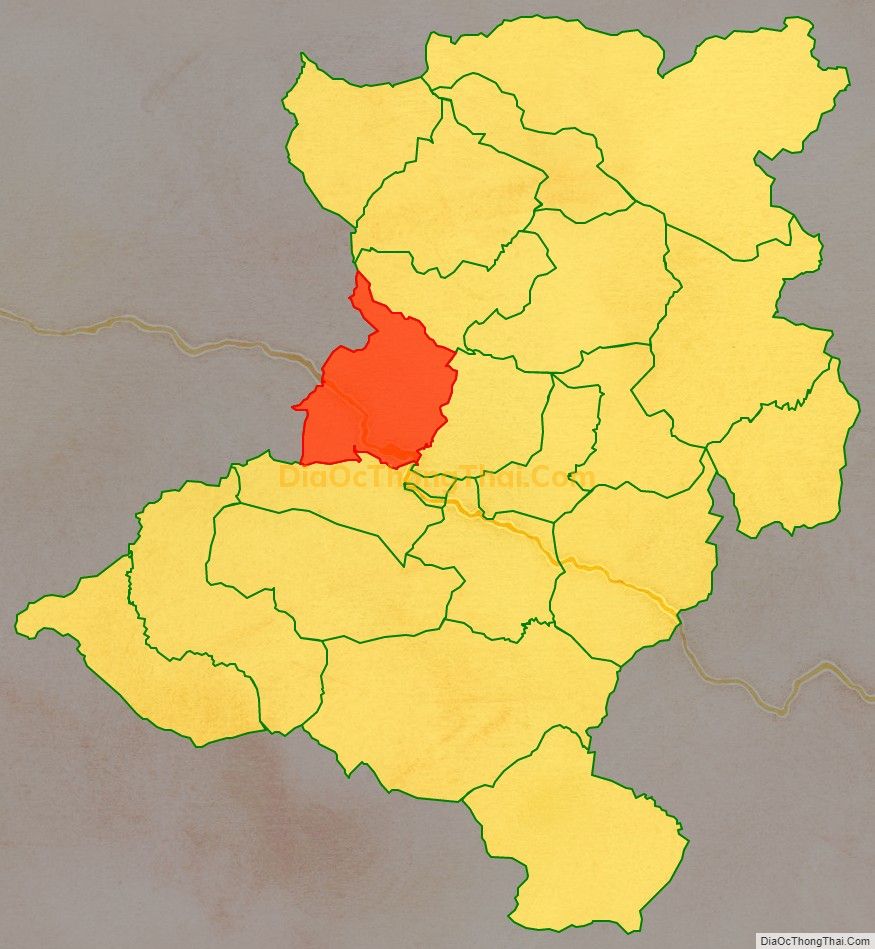 Bản đồ vị trí và địa giới hành chính Xã Nậm Cắn, huyện Kỳ Sơn