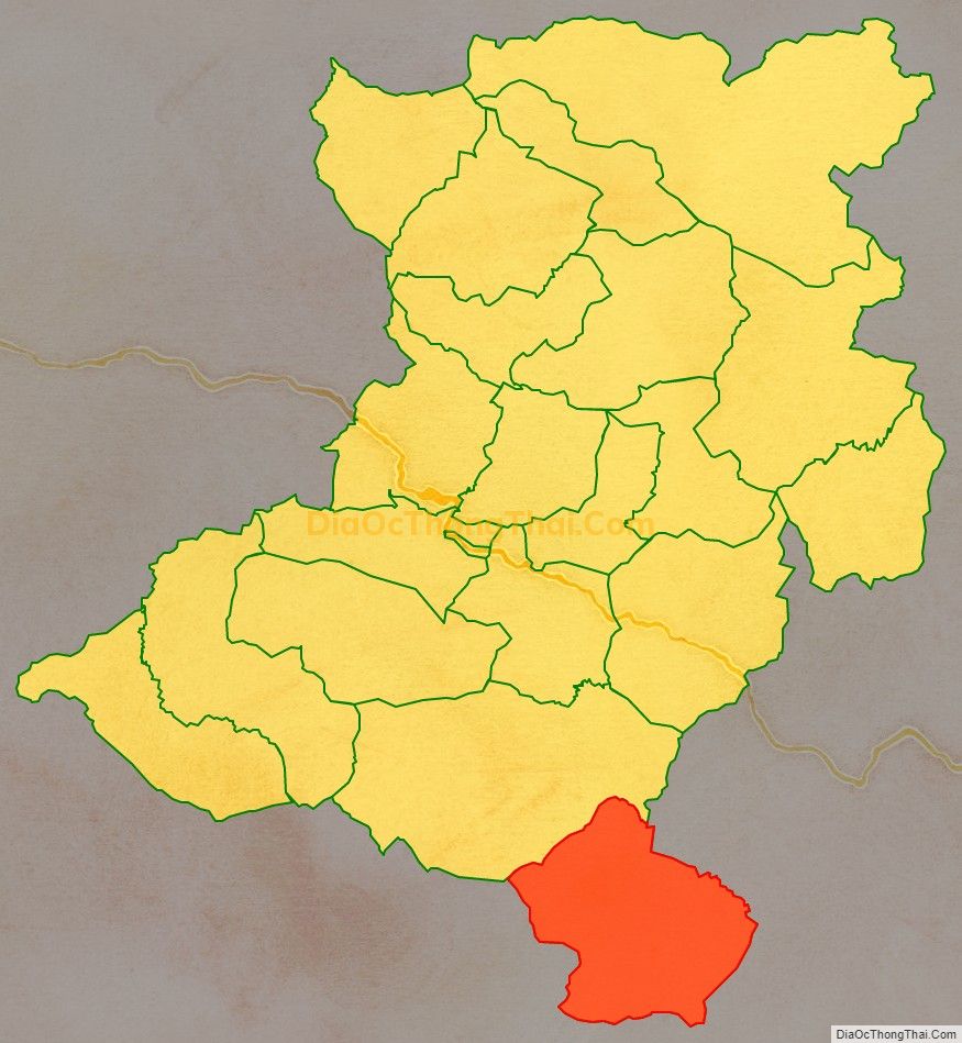 Bản đồ vị trí và địa giới hành chính Xã Nậm Càn, huyện Kỳ Sơn